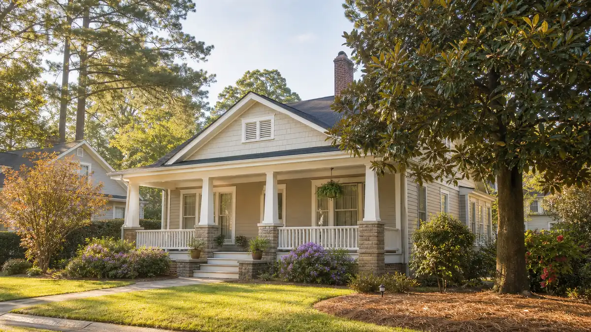 Typical residential homes in Alabama