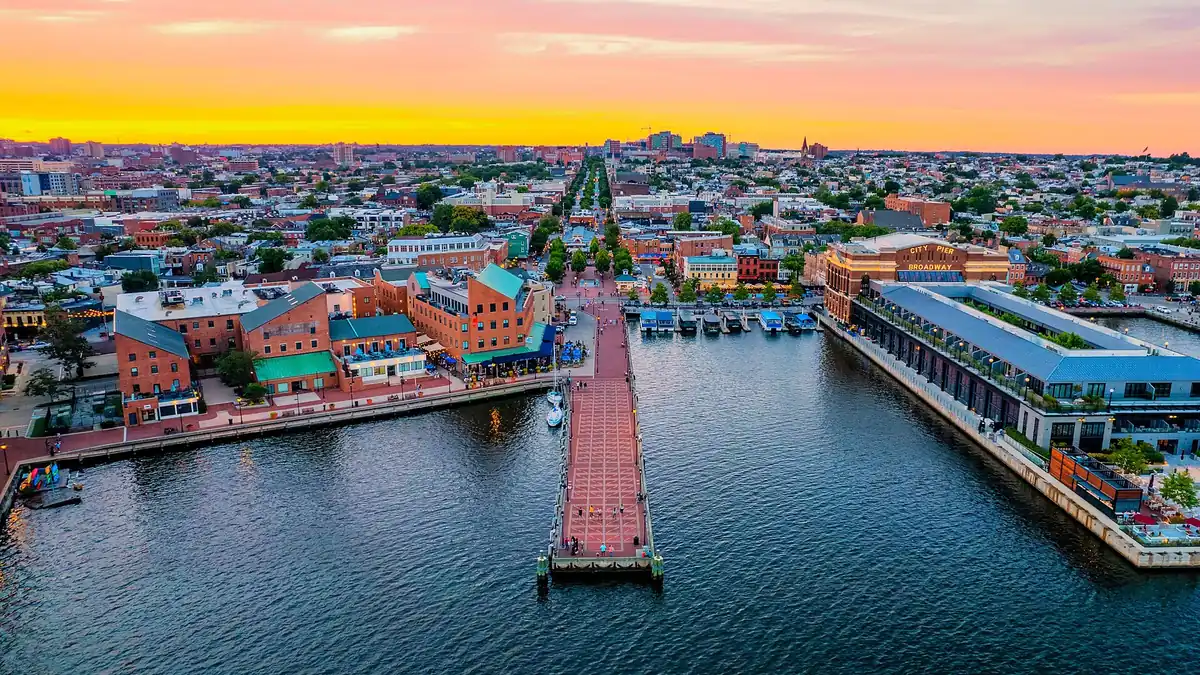 A view of Baltimore, Maryland