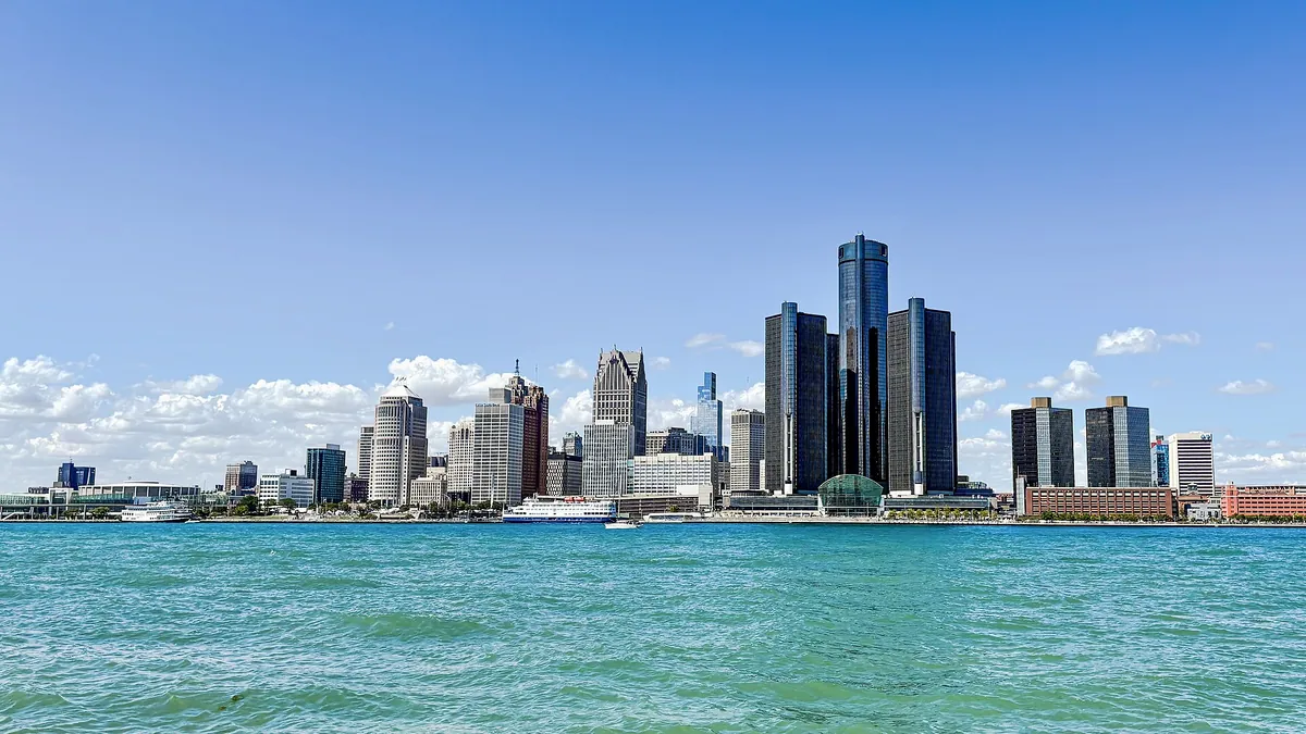 A view of Detroit, Michigan